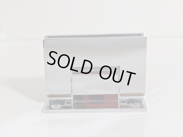 画像1: 真鍮ガラスドア用ヒンジ（丁番） ２個セット (1)