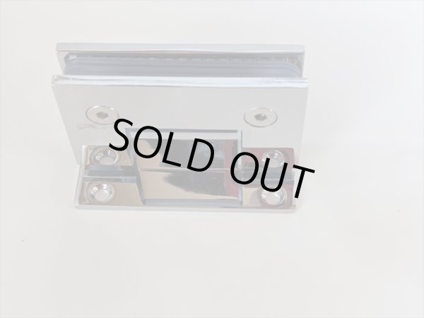 画像2: 真鍮ガラスドア用ヒンジ（丁番） ２個セット (2)