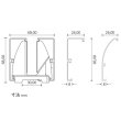 画像7: ガラスバルコニー専用金物【床下取付けガラスレール】B1735 (7)