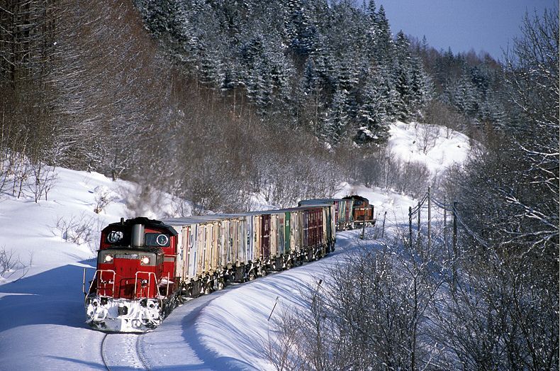 石北本線の貨物列車（北海道）