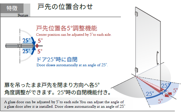 OT-B455戸先の位置合わせ