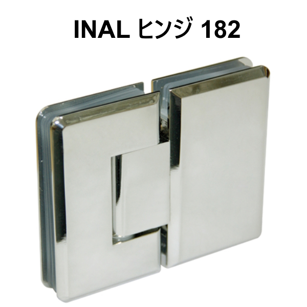 真鍮ガラスドア用ヒンジ（丁番） ガラス板取付けタイプ